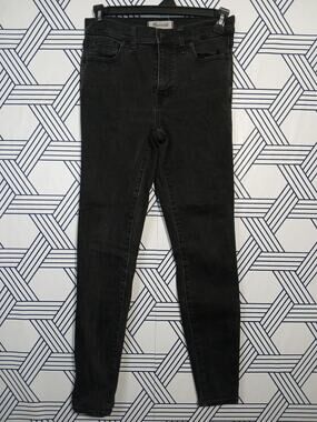 Madewell High-Rise Skinny Jeans Stretch Model Off Duty Clean Girl
